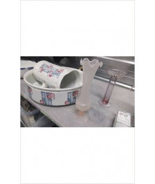 VASE OPALINE ROSE 