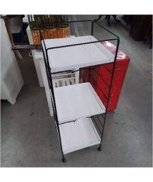 ETAGERE BLANCHE NOIRE