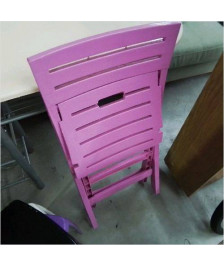 CHAISE PLIANTE ROSE