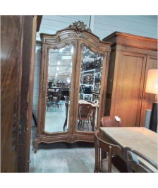 ARMOIRE 2 PORTES MIROIR 