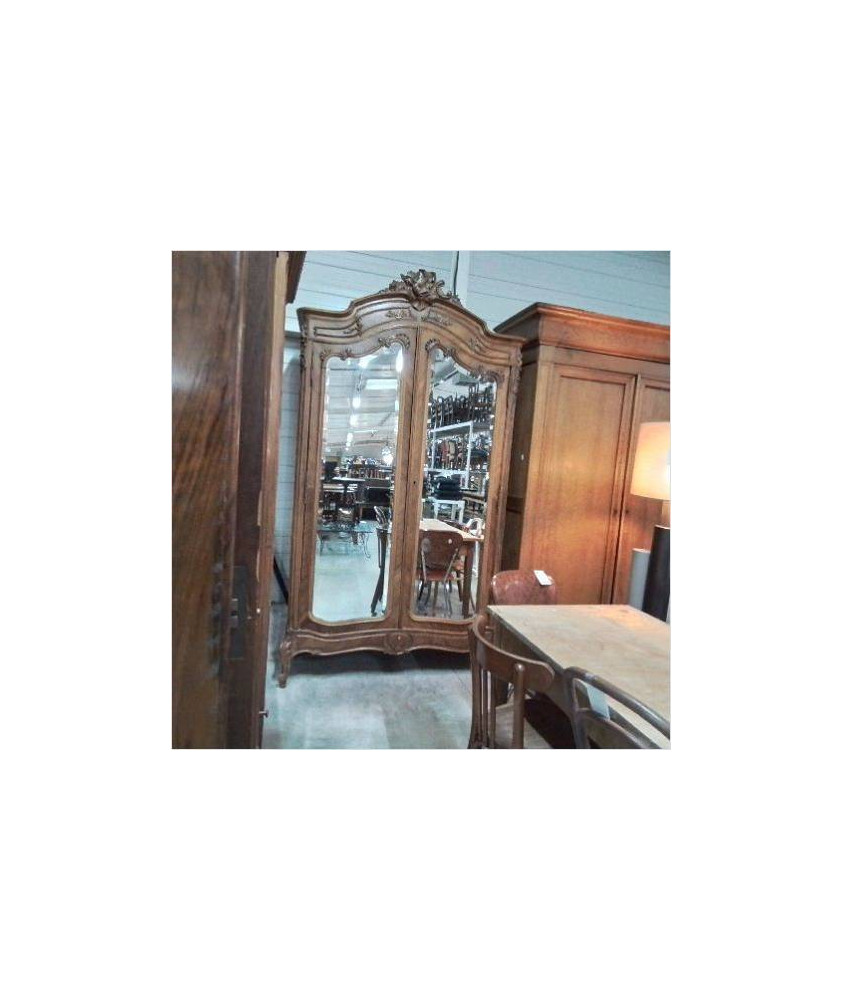 ARMOIRE 2 PORTES MIROIR 