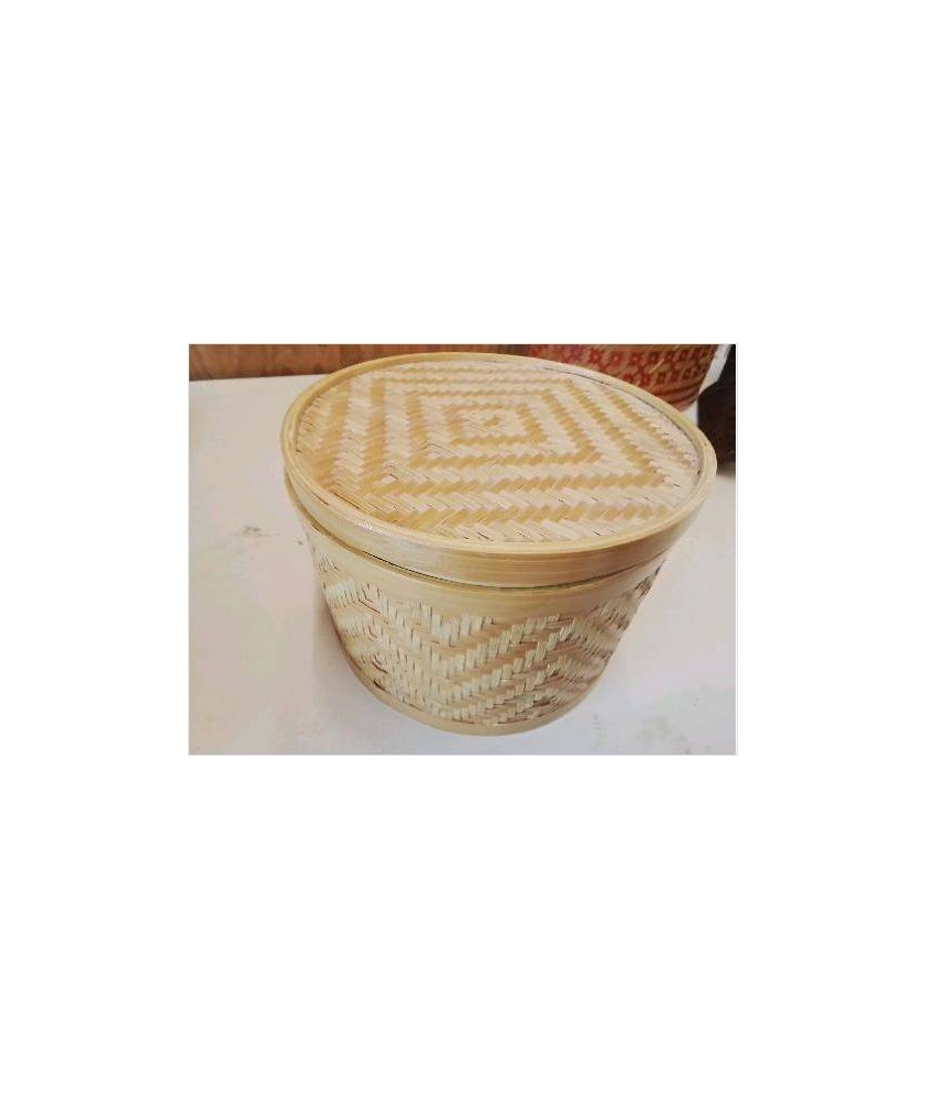 BOITE RONDE EN BANBOU