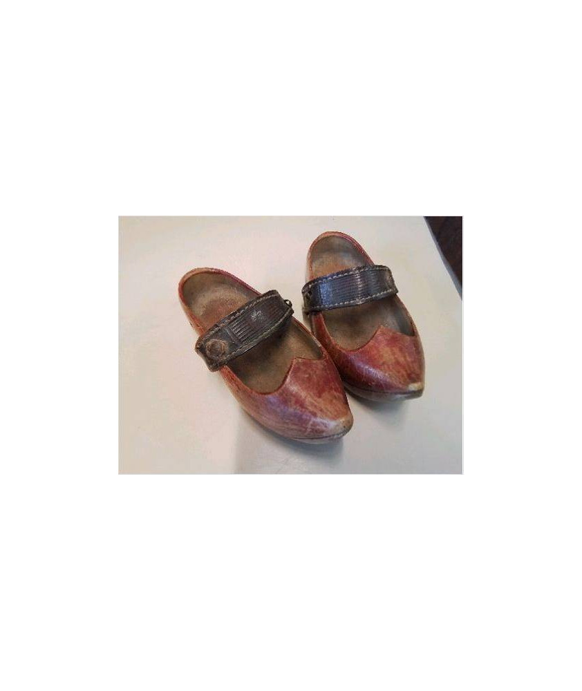 PAIRE DE PETIT SABOT EN BOIS 