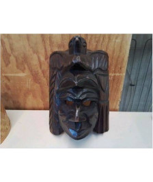 MASQUE EN BOIS  NATIF NORD AMÉRICAIN 
