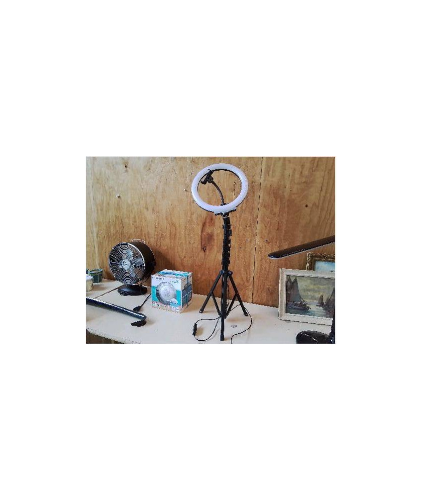 LAMPE ANNEAU AVEC SUPPORT TÉLÉPHONE 