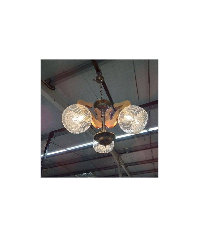LUSTRE VINTAGE ANNEES 60 STYLE MAZZEGA