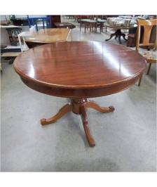 TABLE RONDE PIED CENTRAL MERISIER