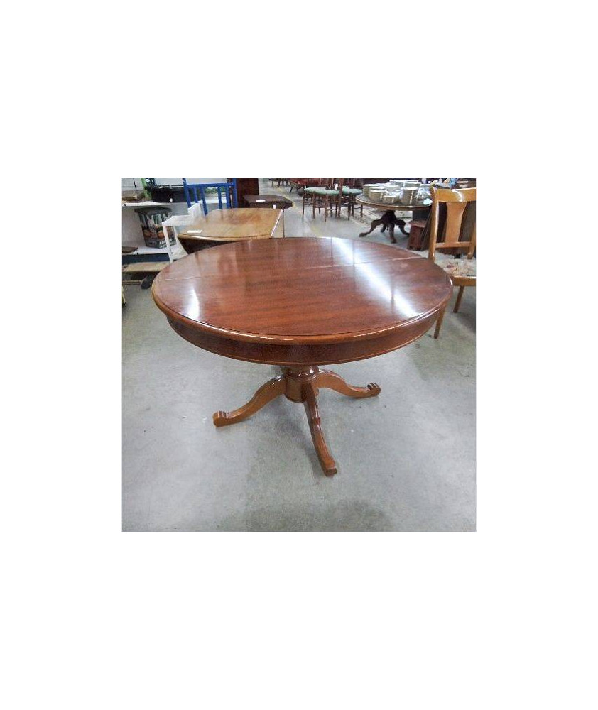 TABLE RONDE PIED CENTRAL MERISIER