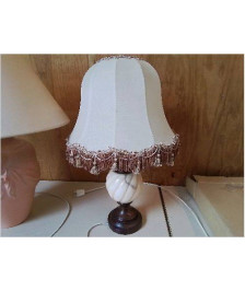 LAMPE DE SALON BOIS ET MARBRE 