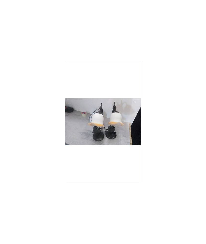 LAMPE FER VERRE 
