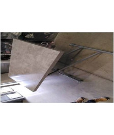 TABLE RELEVABLE GRISE 