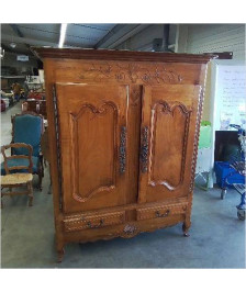 ARMOIRE 2P MERISIER
