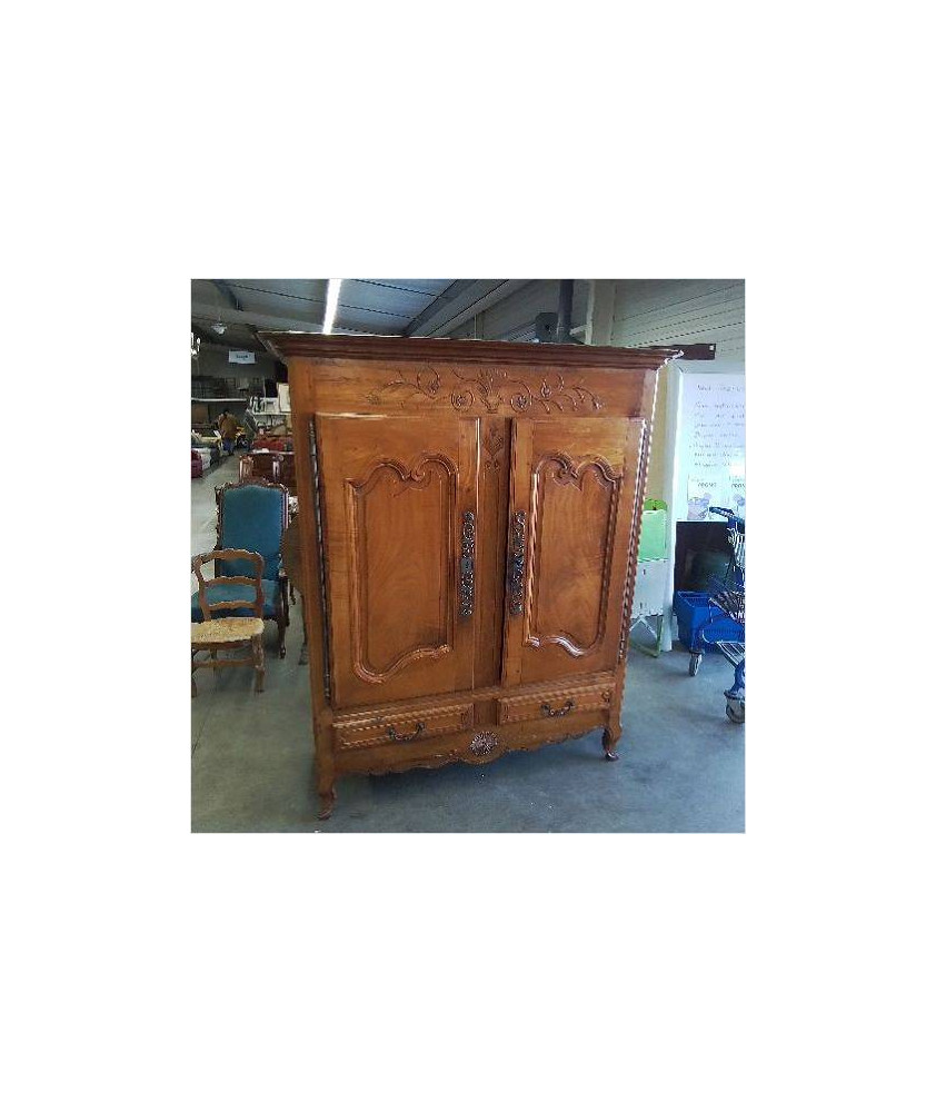 ARMOIRE 2P MERISIER