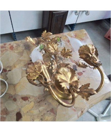 APPLIQUE DOREE PERLES 