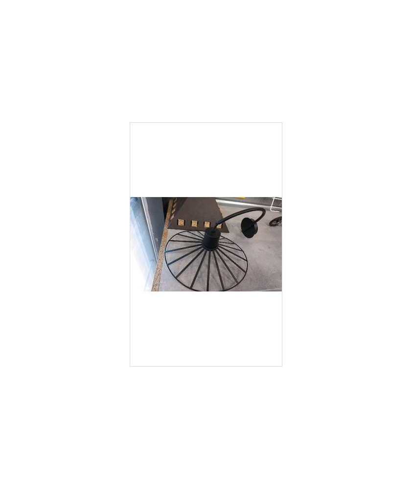 SUSPENSION METAL NOIRE