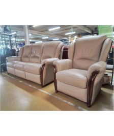 SALON 3+1 CUIR 1 RELAX MANUEL