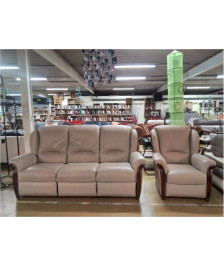 SALON 3+1 CUIR 1 RELAX MANUEL