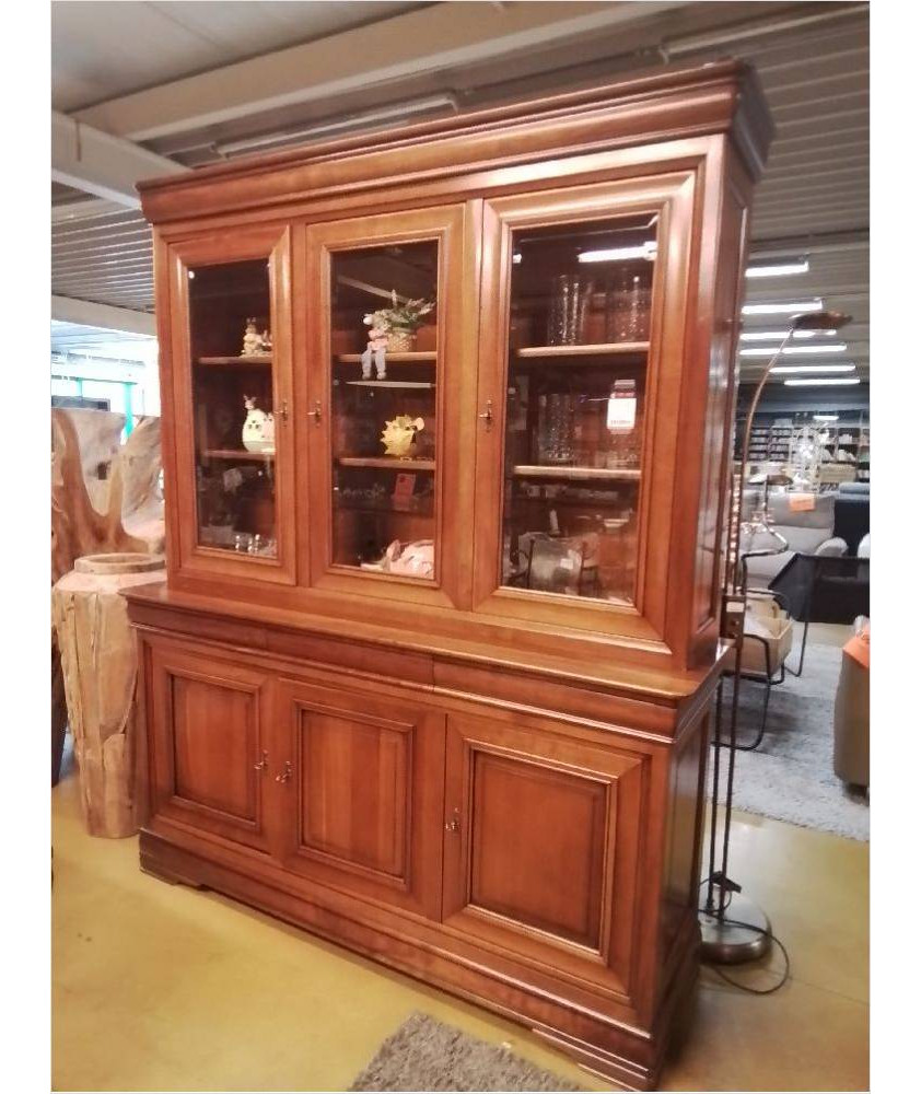 VITRINE 2 CORPS MERISIER 3 PORTES VITRINE 2 CORPS MERISIER 3 PORTES