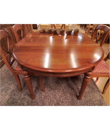 TABLE OVALE 1 ALLONGE MERISIER 