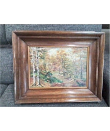 PEINTURE SUR PANNEAU SIGNEE L.COSSE
