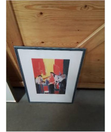 GRAVURE LES MUSICIENS D APRES  N DE STAEL