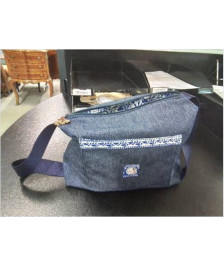 SAC BANDOULIÈRE JEAN BLEU ÉLÉPHANT 