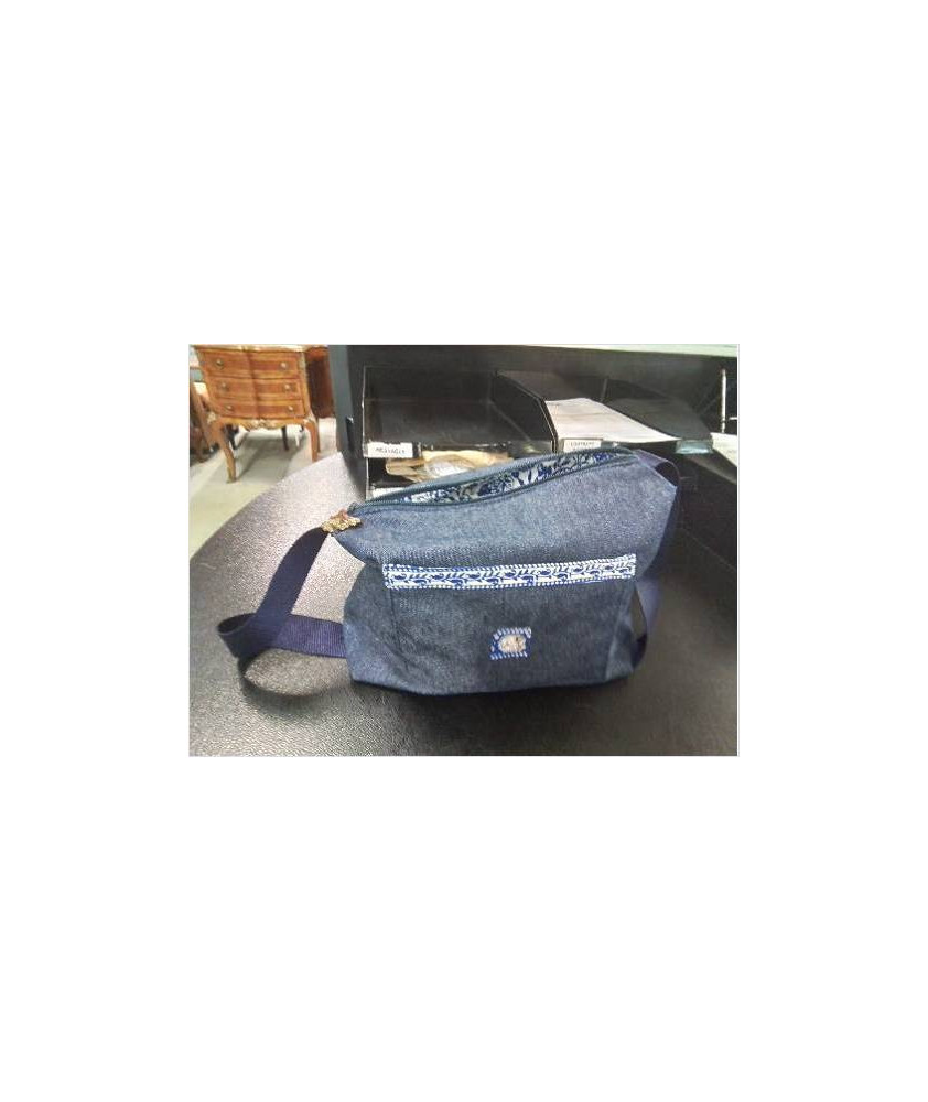 SAC BANDOULIÈRE JEAN BLEU ÉLÉPHANT 
