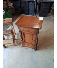 CHEVET BOIS MOULURÉ TIROIR 1 PORTE STYLE LOUIS PHILIPPE 