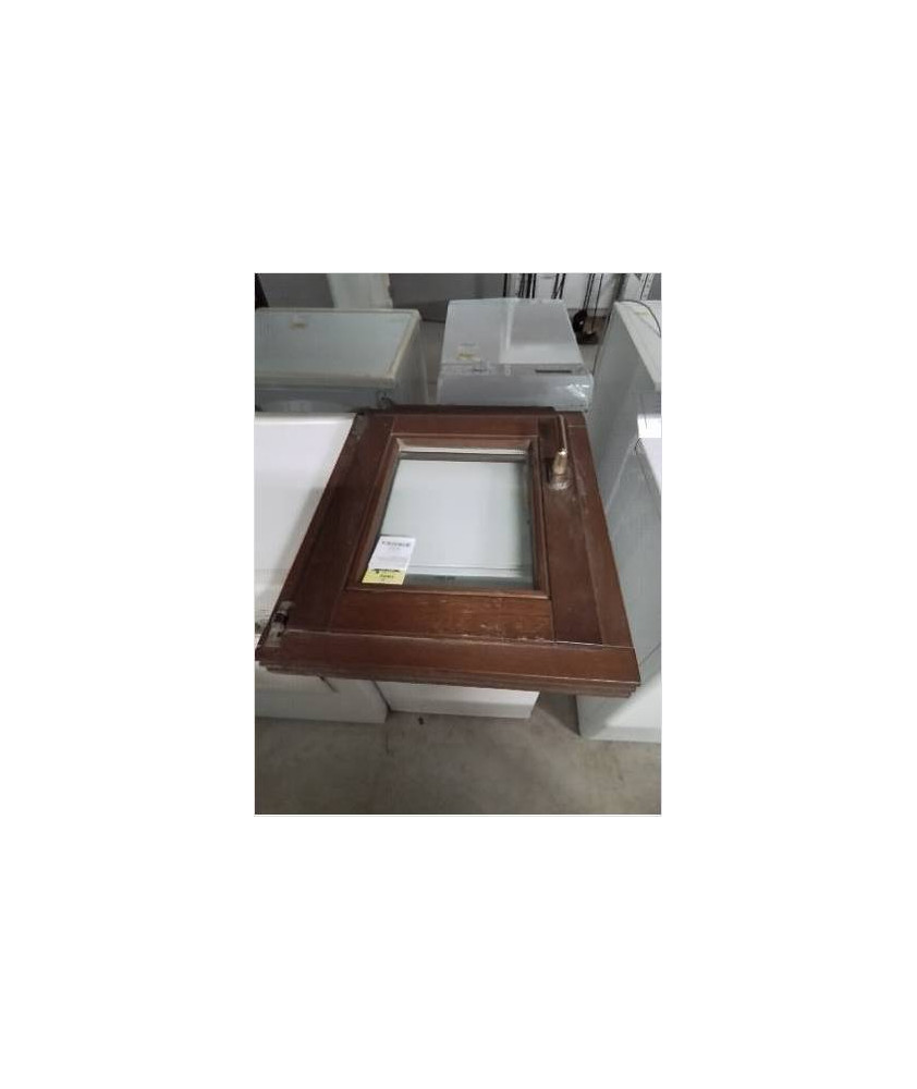 FENETRE BOIS EXOTIQUE OSCILLO-BATTANTE DOUBLE VITRAGE 60X50