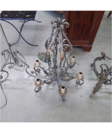 LUSTRE FER FORGÉ 