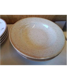 LOT DE 4 ASSIETTES EN GRÈS 