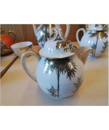 POT A LAIT EN PORCELAINE DECOR BAMBOU 