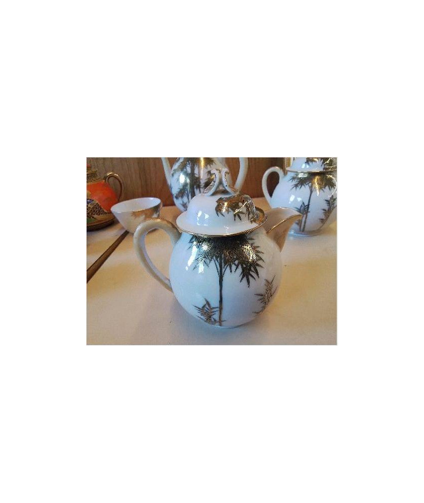POT A LAIT EN PORCELAINE DECOR BAMBOU 