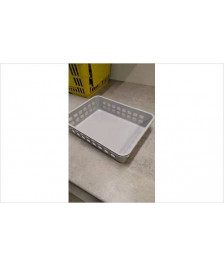 CORBEILLE PLASTIQUE GRISE 