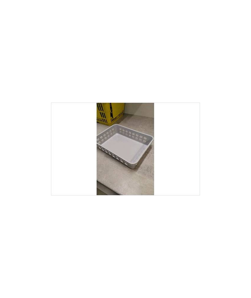 CORBEILLE PLASTIQUE GRISE 