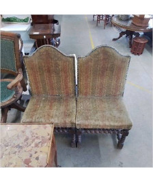 PAIRE CHAISES LOUIS XIII