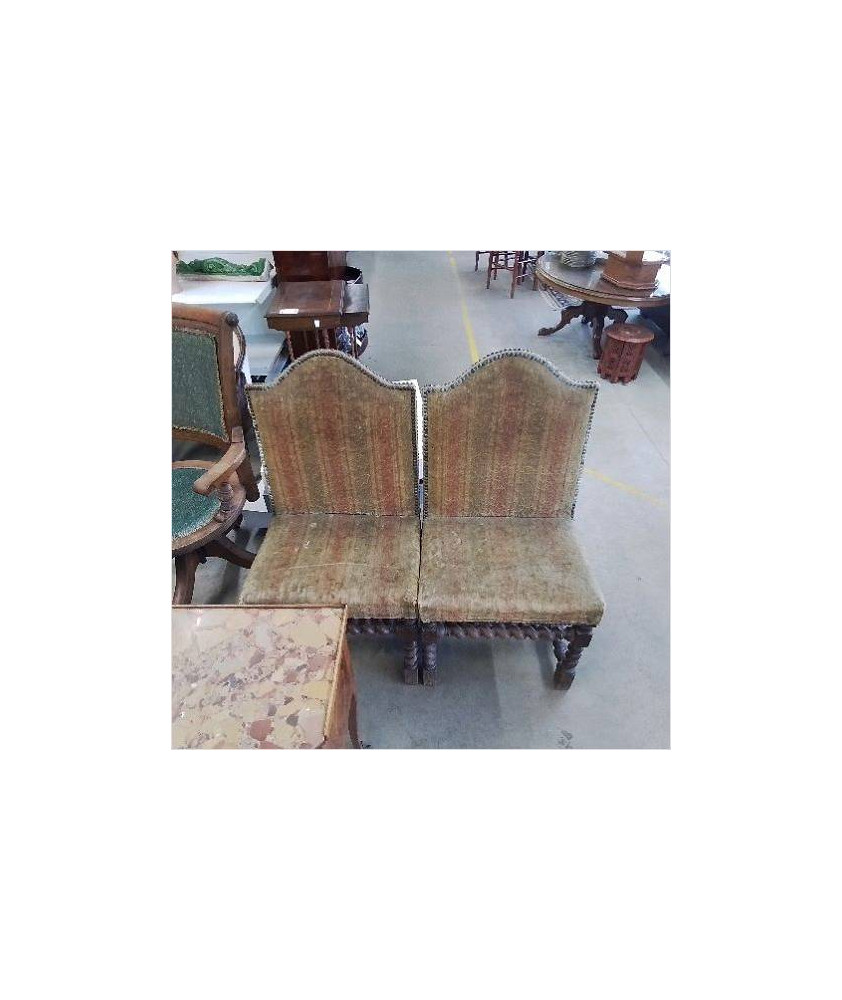 PAIRE CHAISES LOUIS XIII