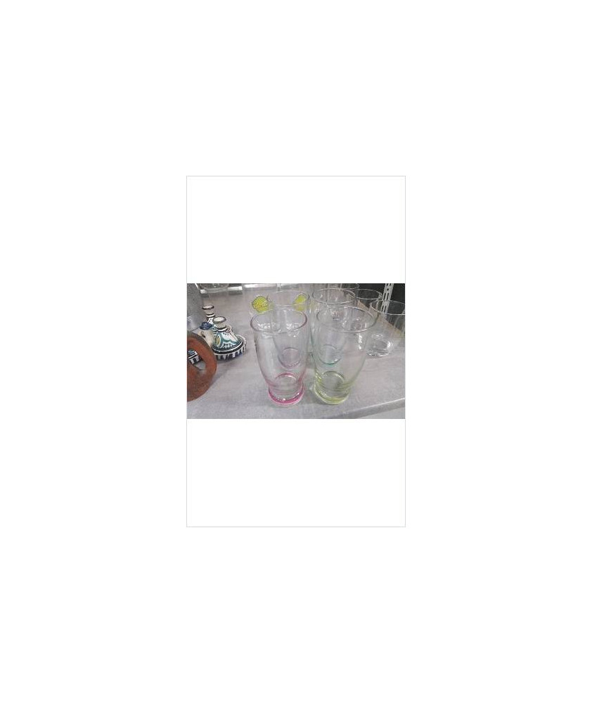 VERRE ORANGEADE  LE LOT - FOND COULEUR 