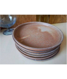 LOT DE 6 ASSIETTES EN GRÈS 