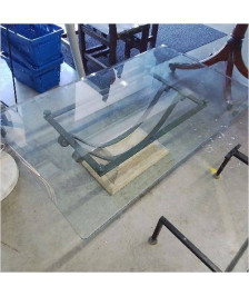TABLE BASSE PLATEAU VERRE 