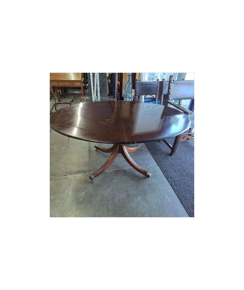 TABLE OVALE ANGLAISE 1 ALLONGE WILLIAM THILLMAN
