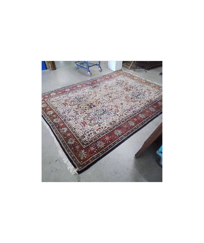 TAPIS MOTIFS ORANGES BLEUS
