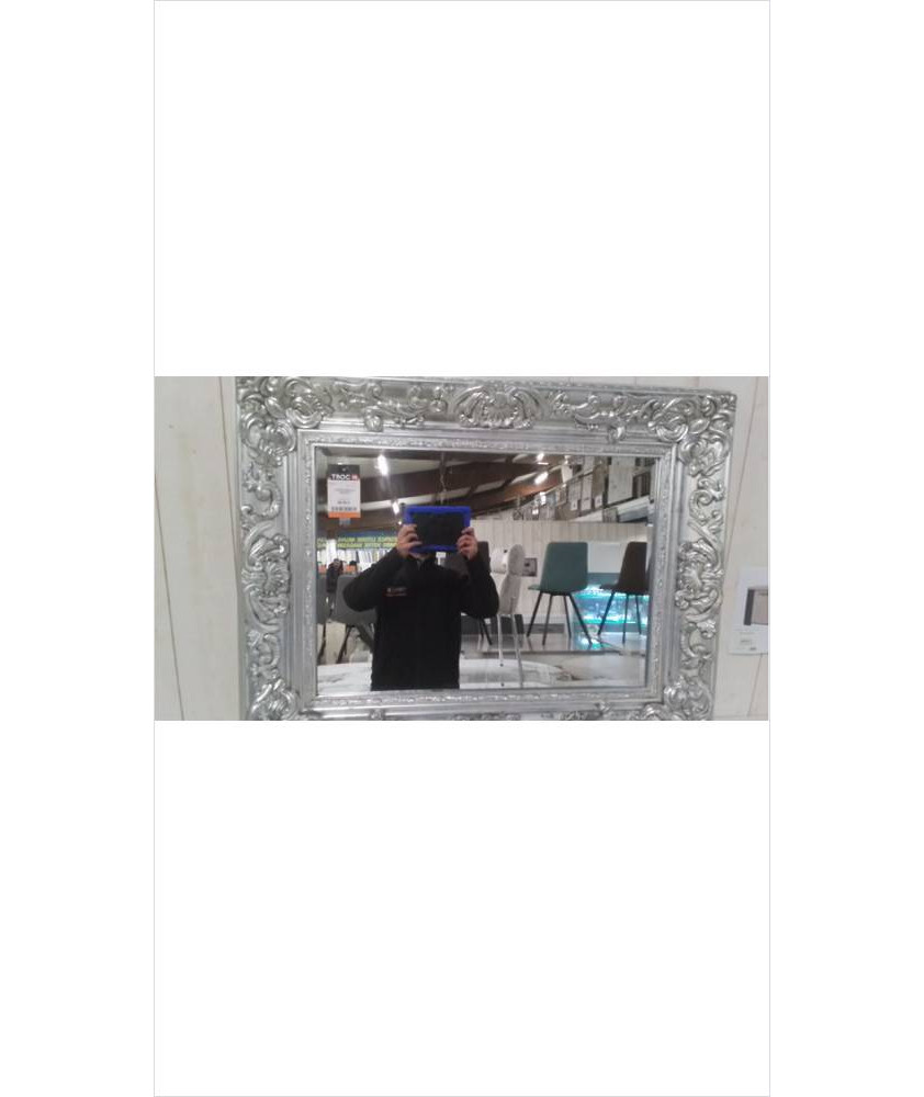 MIROIR BAROQUE ARGENTE