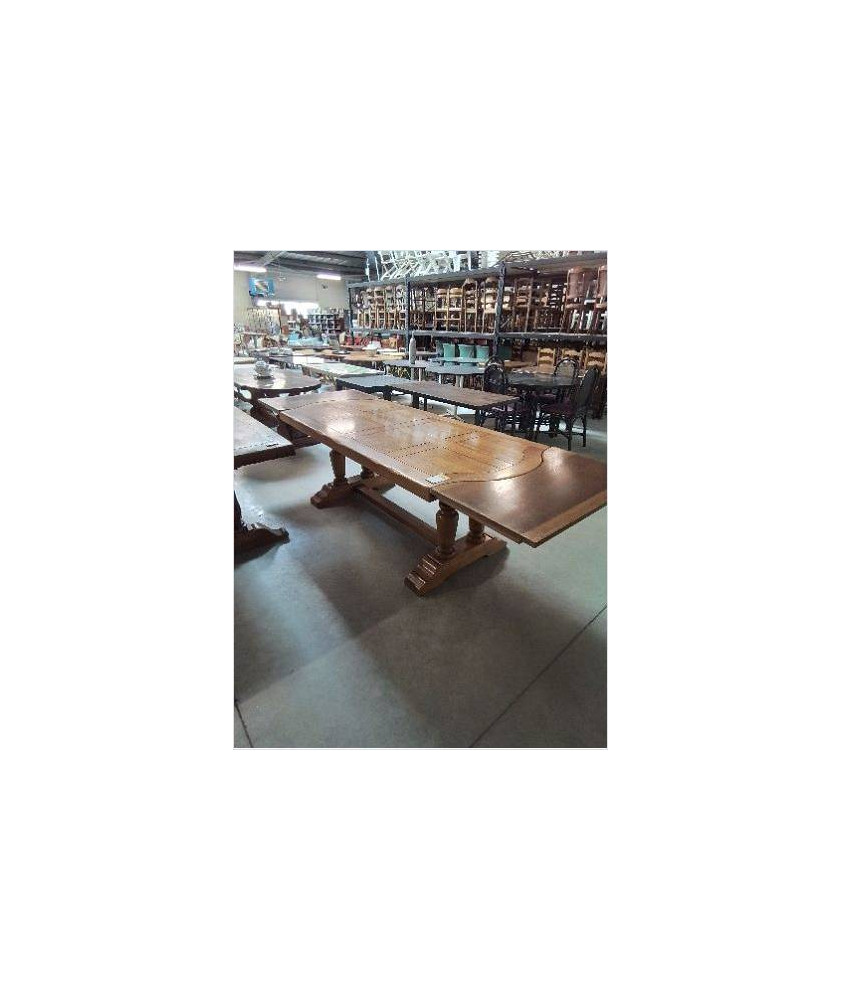 TABLE MONASTÈRE CHENE CLAIR 210X95X76CM AVEC 2 RALLONGES DE 50 CM TABLE MONASTÈRE CHENE CLAIR 210X95X76CM AVEC 2 RALLONGES DE 50 CM
