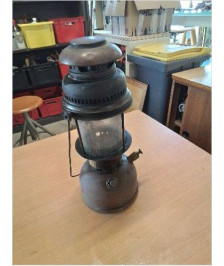 LAMPE DE MINEUR CUIVRE ET VERRE SUPER HARRIS ORIGINAL