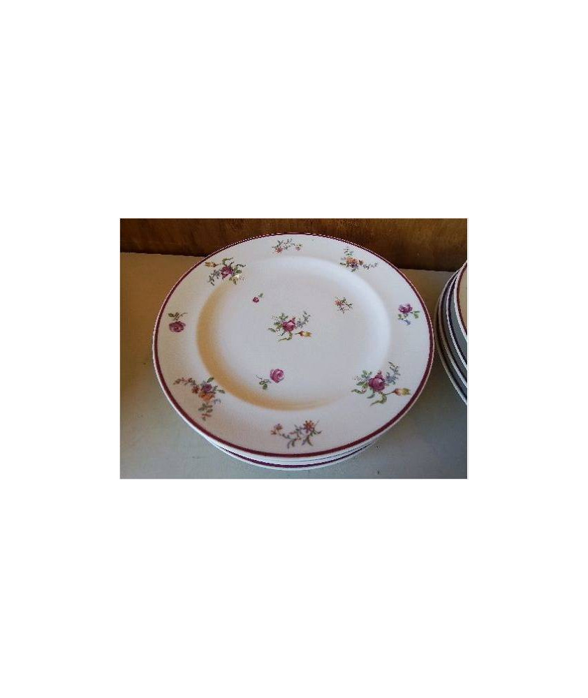 LOT DE 4 ASSIETTES EN PORCELAINE 