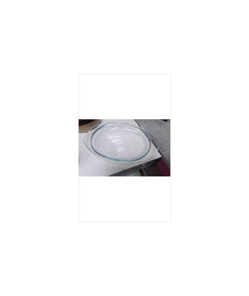 PLAT OVALE EN VERRE 