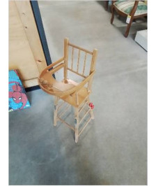 CHAISE HAUTE DE POUPÉE BOIS CLAIR