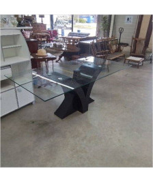 TABLE PLATEAU VERRE 