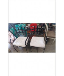 FAUTEUIL FER FORGE COUSSIN ECRU 
